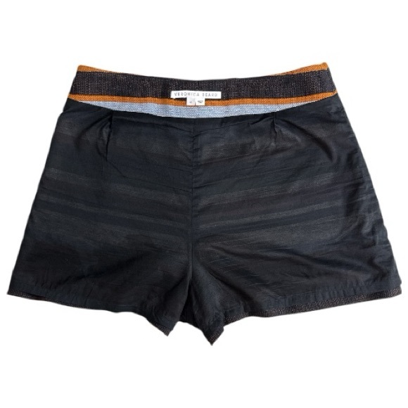 Veronica Beard Jazmin Striped High-Waist Shorts Size 10 EUC $350+ - Picture 9 of 12